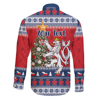Czech Republic Christmas Personalized Family Matching Puletasi and Hawaiian Shirt Vesele Vanoce - Wonder Print Shop