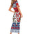 Czech Republic Christmas Personalized Family Matching Short Sleeve Bodycon Dress and Hawaiian Shirt Vesele Vanoce - Wonder Print Shop