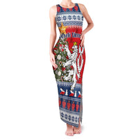 Czech Republic Christmas Personalized Family Matching Tank Maxi Dress and Hawaiian Shirt Vesele Vanoce - Wonder Print Shop