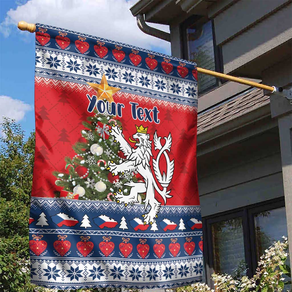 Czech Republic Christmas Personalized Garden Flag Vesele Vanoce - Wonder Print Shop