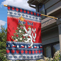 Czech Republic Christmas Personalized Garden Flag Vesele Vanoce - Wonder Print Shop