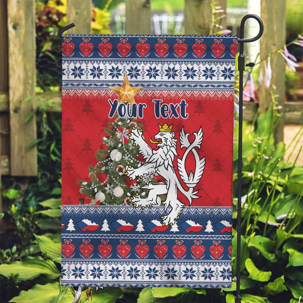 Czech Republic Christmas Personalized Garden Flag Vesele Vanoce - Wonder Print Shop