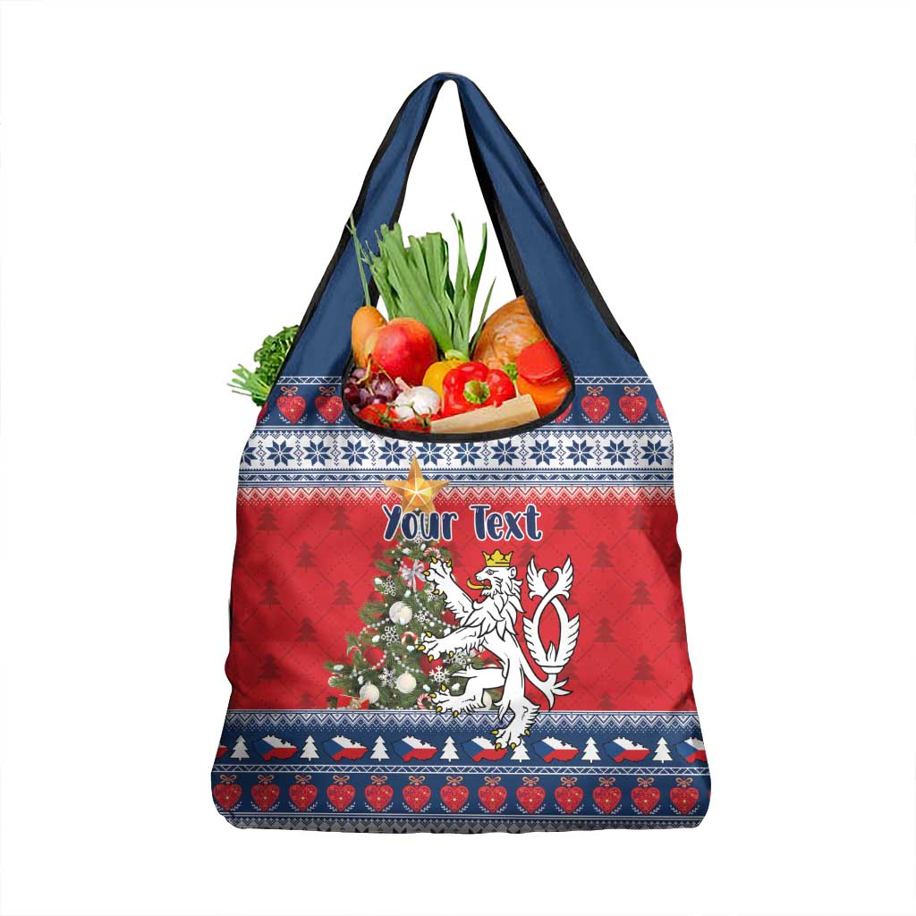 Czech Republic Christmas Personalized Grocery Bag Vesele Vanoce - Wonder Print Shop