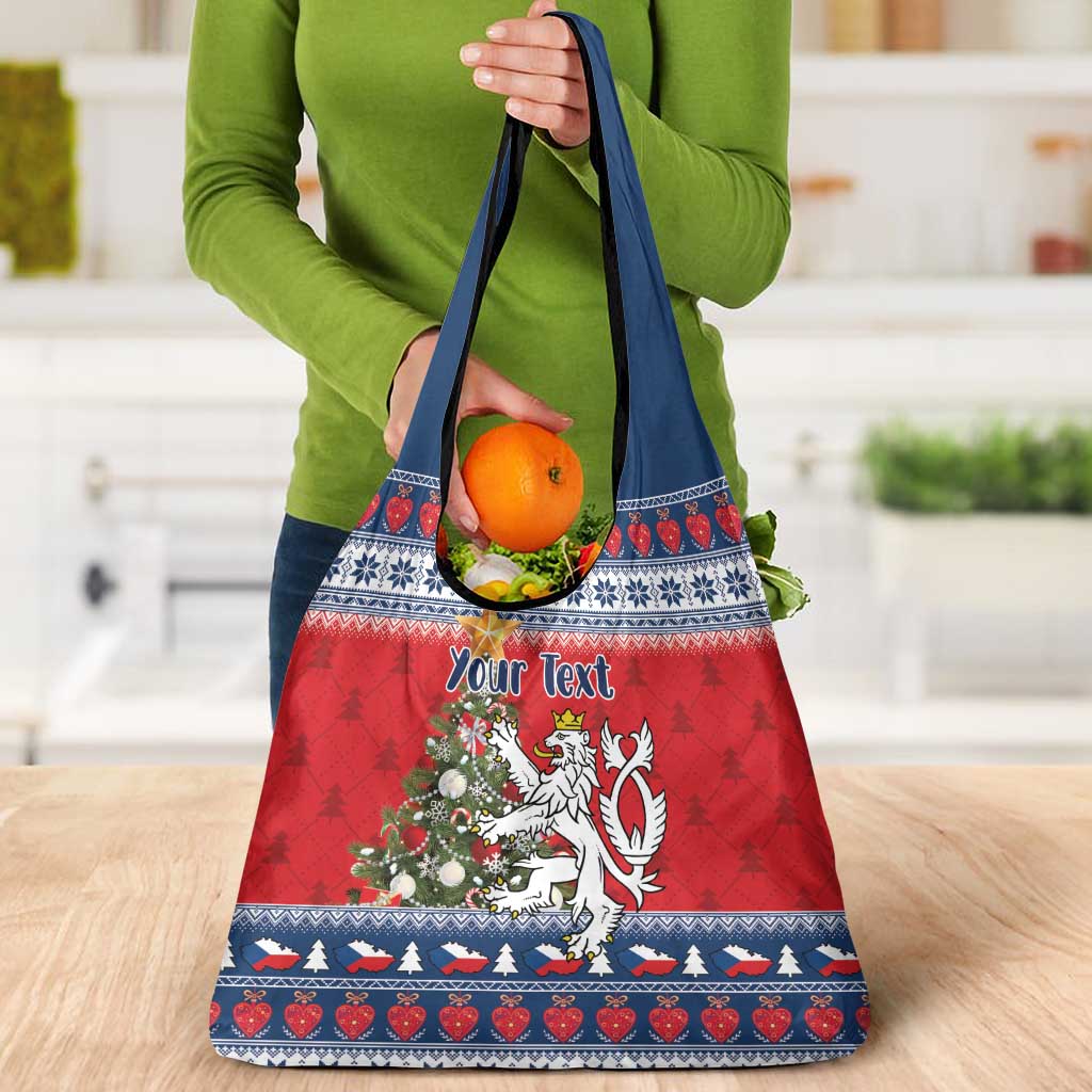 Czech Republic Christmas Personalized Grocery Bag Vesele Vanoce - Wonder Print Shop