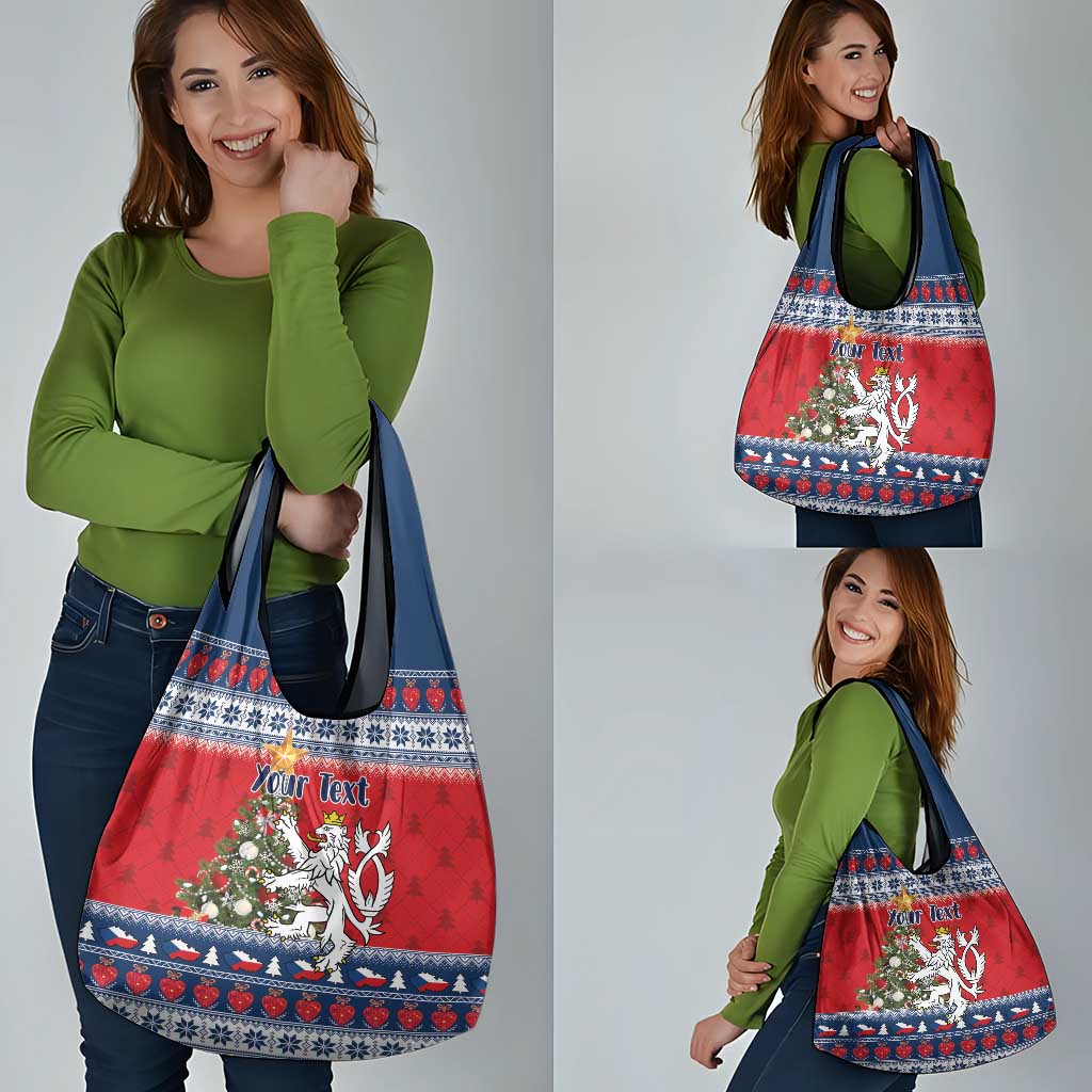 Czech Republic Christmas Personalized Grocery Bag Vesele Vanoce - Wonder Print Shop