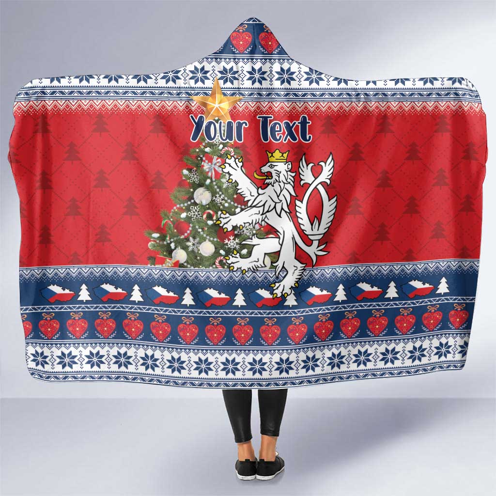 Czech Republic Christmas Personalized Hooded Blanket Vesele Vanoce - Wonder Print Shop