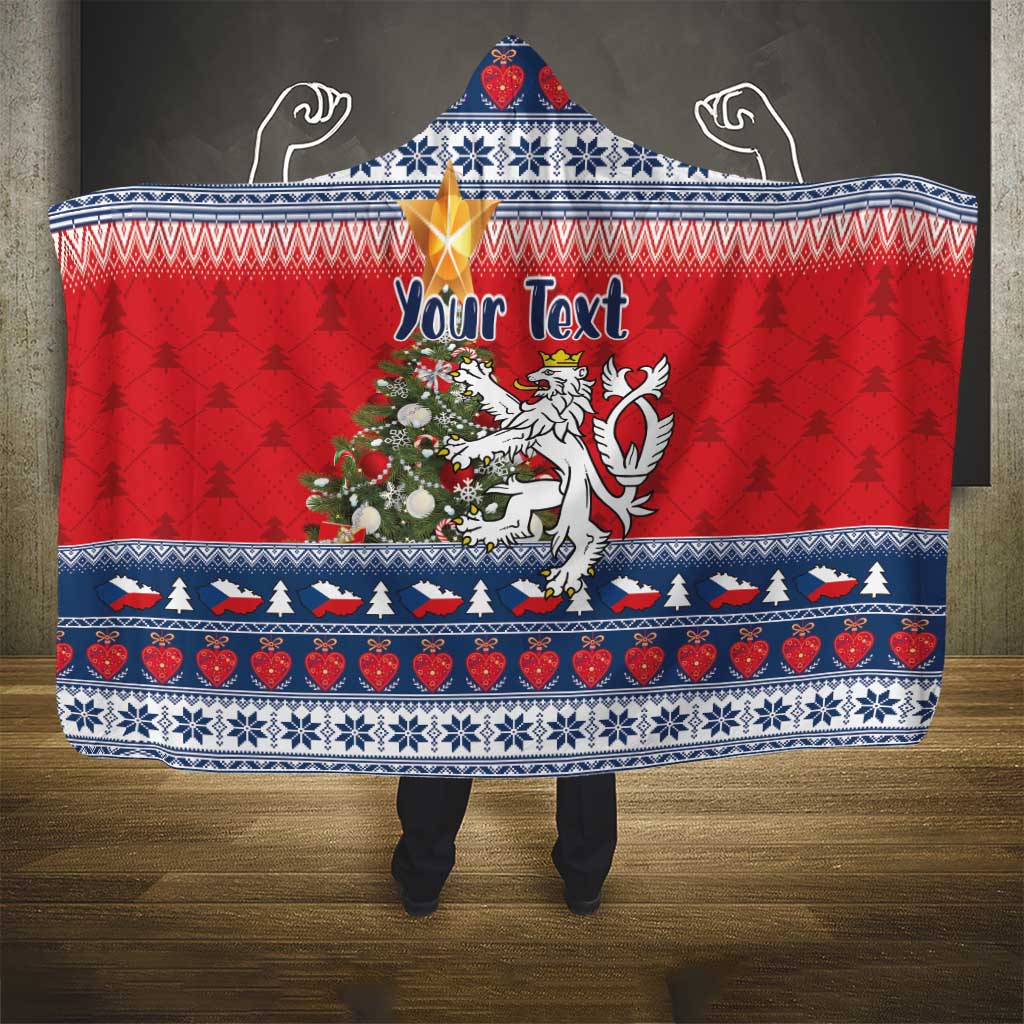 Czech Republic Christmas Personalized Hooded Blanket Vesele Vanoce - Wonder Print Shop