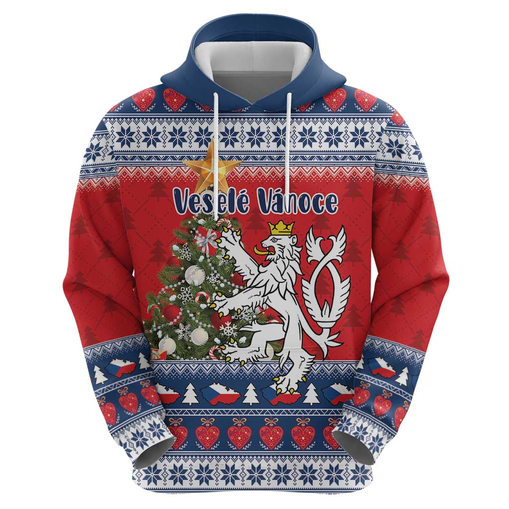 Czech Republic Christmas Personalized Hoodie Vesele Vanoce - Wonder Print Shop