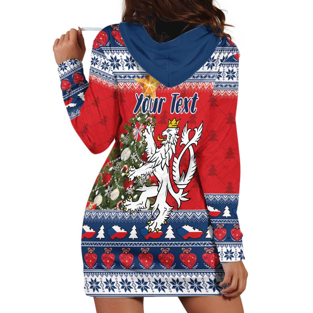 Czech Republic Christmas Personalized Hoodie Dress Vesele Vanoce - Wonder Print Shop