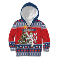 Czech Republic Christmas Personalized Kid Hoodie Vesele Vanoce - Wonder Print Shop