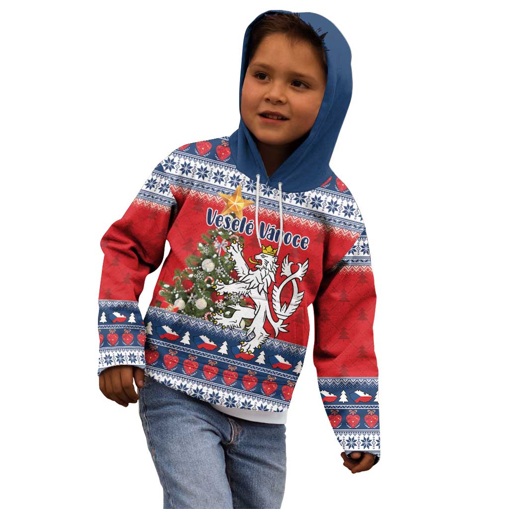 Czech Republic Christmas Personalized Kid Hoodie Vesele Vanoce - Wonder Print Shop