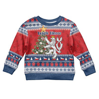 Czech Republic Christmas Personalized Kid Ugly Christmas Sweater Vesele Vanoce - Wonder Print Shop