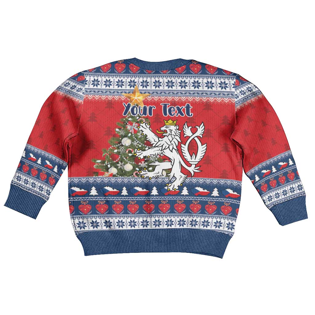 Czech Republic Christmas Personalized Kid Ugly Christmas Sweater Vesele Vanoce - Wonder Print Shop