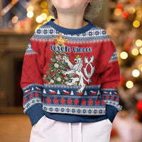Czech Republic Christmas Personalized Kid Ugly Christmas Sweater Vesele Vanoce - Wonder Print Shop