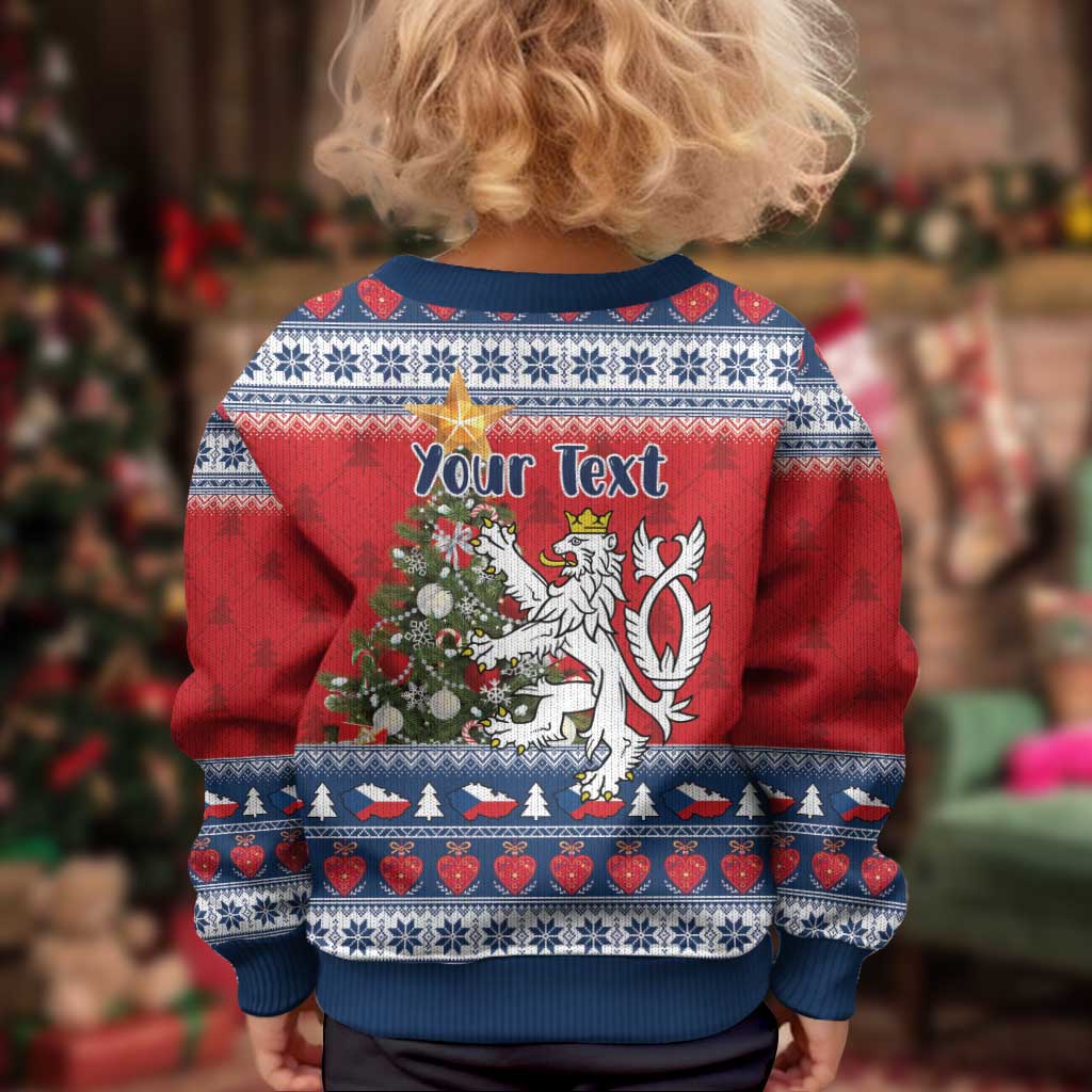 Czech Republic Christmas Personalized Kid Ugly Christmas Sweater Vesele Vanoce - Wonder Print Shop