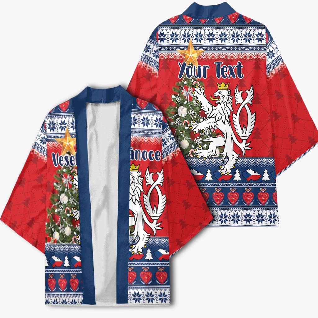Czech Republic Christmas Personalized Kimono Vesele Vanoce - Wonder Print Shop