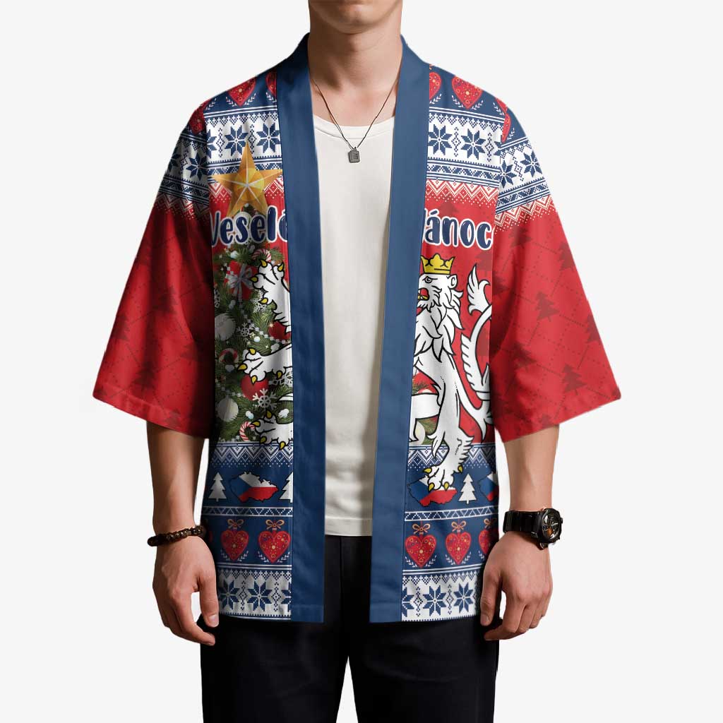 Czech Republic Christmas Personalized Kimono Vesele Vanoce - Wonder Print Shop