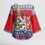 Czech Republic Christmas Personalized Kimono Sleeve Blouse Vesele Vanoce - Wonder Print Shop