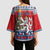 Czech Republic Christmas Personalized Kimono Sleeve Blouse Vesele Vanoce - Wonder Print Shop