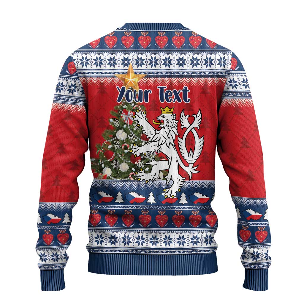 Czech Republic Christmas Personalized Ugly Christmas Sweater Vesele Vanoce - Wonder Print Shop
