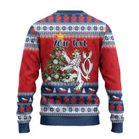 Czech Republic Christmas Personalized Ugly Christmas Sweater Vesele Vanoce - Wonder Print Shop