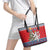 Czech Republic Christmas Personalized Leather Tote Bag Vesele Vanoce - Wonder Print Shop