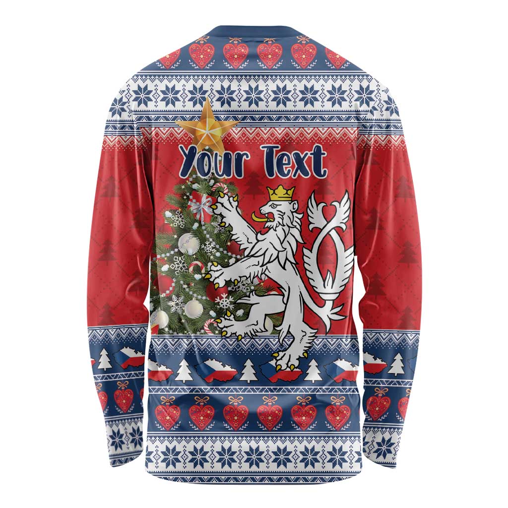 Czech Republic Christmas Personalized Long Sleeve Shirt Vesele Vanoce - Wonder Print Shop