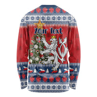 Czech Republic Christmas Personalized Long Sleeve Shirt Vesele Vanoce - Wonder Print Shop