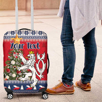 Czech Republic Christmas Personalized Luggage Cover Vesele Vanoce - Wonder Print Shop
