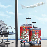 Czech Republic Christmas Personalized Luggage Cover Vesele Vanoce - Wonder Print Shop