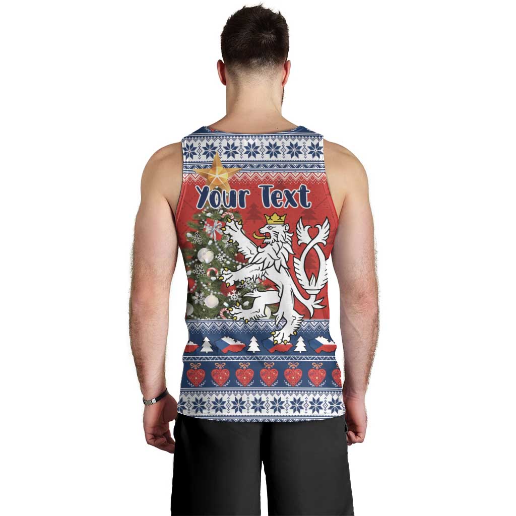 Czech Republic Christmas Personalized Men Tank Top Vesele Vanoce - Wonder Print Shop