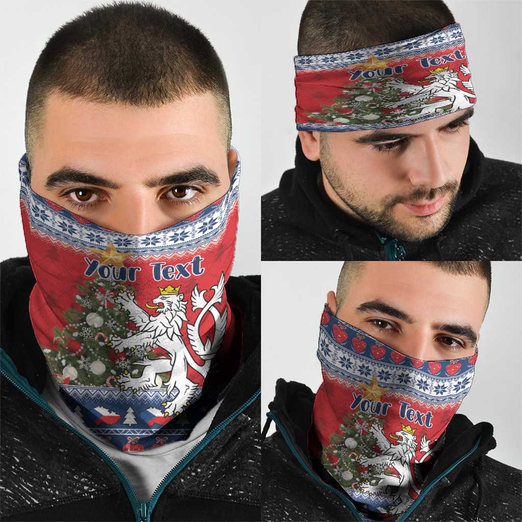 Czech Republic Christmas Personalized Neck Gaiter Vesele Vanoce - Wonder Print Shop