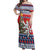 Czech Republic Christmas Personalized Off Shoulder Maxi Dress Vesele Vanoce - Wonder Print Shop