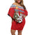 Czech Republic Christmas Personalized Off Shoulder Short Dress Vesele Vanoce - Wonder Print Shop