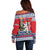 Czech Republic Christmas Personalized Off Shoulder Sweater Vesele Vanoce - Wonder Print Shop