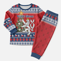 Czech Republic Christmas Personalized Christmas Pajama Set Vesele Vanoce - Wonder Print Shop