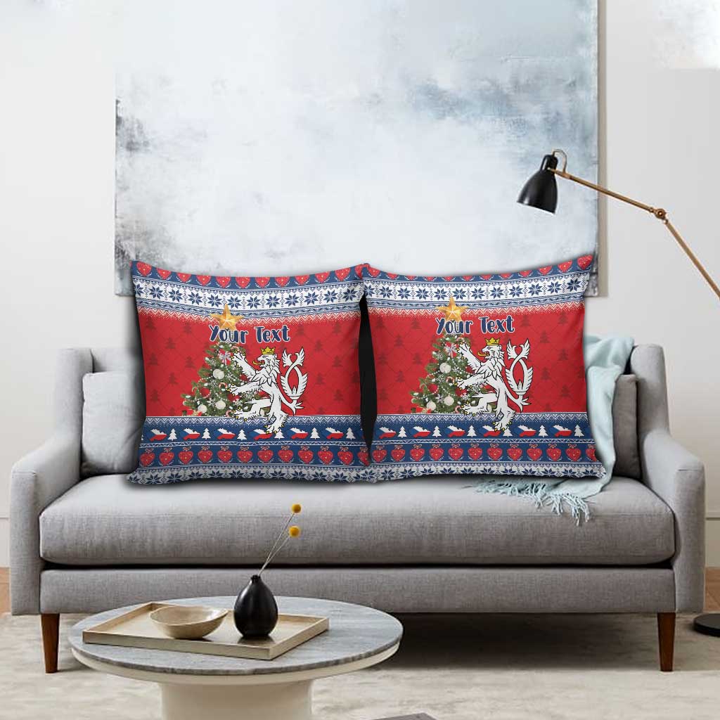 Czech Republic Christmas Personalized Pillow Cover Vesele Vanoce - Wonder Print Shop