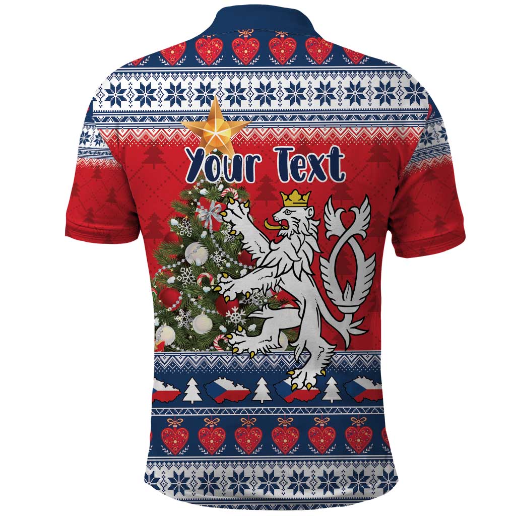 Czech Republic Christmas Personalized Polo Shirt Vesele Vanoce - Wonder Print Shop