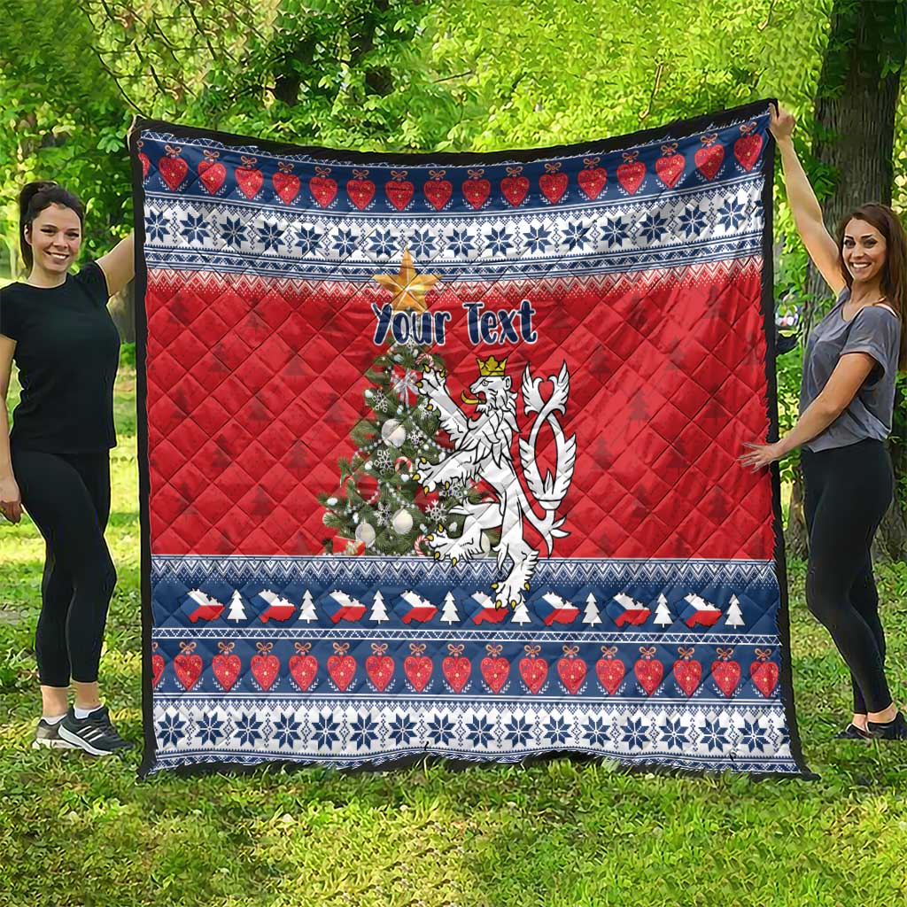 Czech Republic Christmas Personalized Quilt Vesele Vanoce - Wonder Print Shop