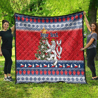 Czech Republic Christmas Personalized Quilt Vesele Vanoce - Wonder Print Shop