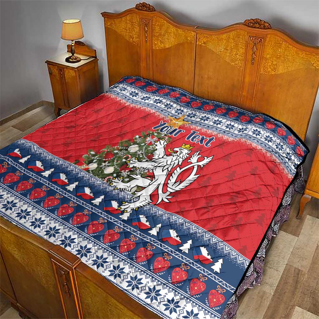 Czech Republic Christmas Personalized Quilt Vesele Vanoce - Wonder Print Shop