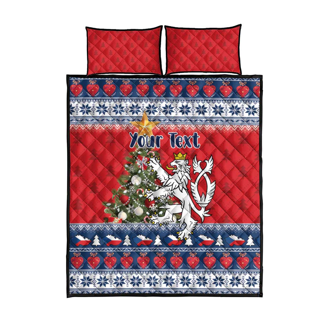 Czech Republic Christmas Personalized Quilt Bed Set Vesele Vanoce - Wonder Print Shop
