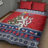 Czech Republic Christmas Personalized Quilt Bed Set Vesele Vanoce - Wonder Print Shop
