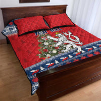 Czech Republic Christmas Personalized Quilt Bed Set Vesele Vanoce - Wonder Print Shop