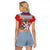 Czech Republic Christmas Personalized Raglan Cropped T Shirt Vesele Vanoce - Wonder Print Shop