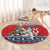 Czech Republic Christmas Personalized Round Carpet Vesele Vanoce - Wonder Print Shop