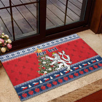 Czech Republic Christmas Personalized Rubber Doormat Vesele Vanoce - Wonder Print Shop