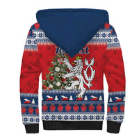 Czech Republic Christmas Personalized Sherpa Hoodie Vesele Vanoce - Wonder Print Shop