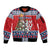 Czech Republic Christmas Personalized Sleeve Zip Bomber Jacket Vesele Vanoce - Wonder Print Shop