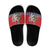 Czech Republic Christmas Personalized Slide Sandals Vesele Vanoce - Wonder Print Shop